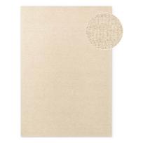 Rankų darbo smėlio spalvos iš vilnos kilimas 140x200 cm Puristic Knots – Elle Decoration