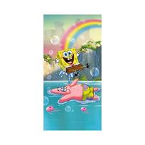 Iš medvilnės vaikiškas rankšluostis 70x140 cm Sponge Bob "Tropical Duo" – Jerry Fabrics