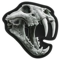3D Emblema Sena Tigro Kaukolė PVC M-Tac Balta