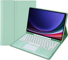 Klaviatūros dėklas, skirtas Galaxy Tab S9 FE 5G 10,9 colio / Galaxy Tab S9 11 colių 2023, nuimama jutiklinė klaviatūra su S rašiklio laikiklio dangteliu, skirta Galaxy Tab S9FE/S9 2023 planšetiniam kompiuteriui (mėlytinės spalvos)