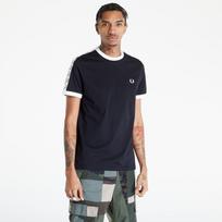 FRED PERRY Taped Ringer Black - Dydis XXL (M4620 102 Marškinėliai)