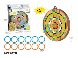 AJ SPORTZ žiedų mėtymo rinkinys su 12 žiedų, 12", AZ220TR