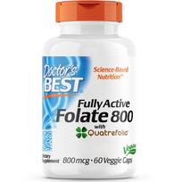 Doctor's Best folio rūgštis Quatrefolic 800 mcg – 60 kapsulių