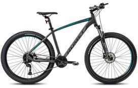 Dviratis Romet Rambler R7.4 2025 graphite-silver-turquoise-18" / M