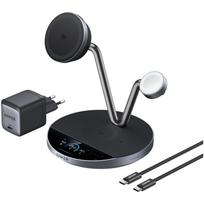 Anker Prime Wireless Charging Station Qi2.2  25W wireles charging  (3-in-1, MagGo, AirCool, Dock Stand) PSU added