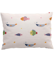 Satino pagalvės užvalkalas „Fish wish“ (50x70 cm)