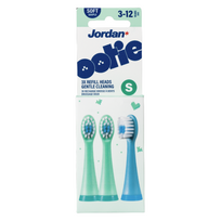 JORDAN, OOTIE, elektrinio dantų šepetėlio galvutės, S (3-12m.), žalios, 3 vnt.