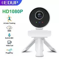 EDUP 1080P Full HD Web Camera / Autofocus / Smart WiFi with Microphone / Portrait Tracking / USB / 4K