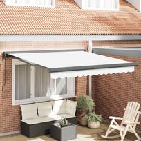 Pavėsinė Balta 350 x 250 x 165 cm Poliesteris ir aliuminis