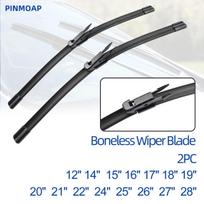 2vnt OEM kokybės automobilio priekinio stiklo valytuvų šluostės universalios BMW Toyota Mercedes Volvo Nissan Hyundai Renault Ford VW Mini Citroen Opel FIAT 20"+19" (500mm+475mm)
