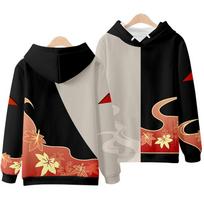 3D genshin Impact Printed Logo Cosplay Megztiniai su gobtuvu Moteriški/Vyriški Laisvalaikiai Hoodie Drabužiai Harajuku Kasdieniai gobtuvai vyriški gobtuvai M
