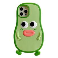 Juokingas dešros burnos avokado dėklas, skirtas iPhone 14 13 11 12 Pro Max 14 Plus animaciniam filmui mielas minkštas silikoninis telefono galinis dangtelis For iPhone 13 Pro