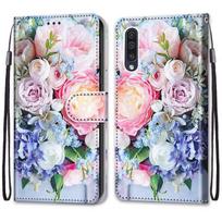 Dėklas Samsung Galaxy A50, A30s, A50s telefonui, odinis, magnetinis, piniginės formos, mielas, katės, šuns, telefono dėklas, buferis, mergaitiškas. for Samsung A30S