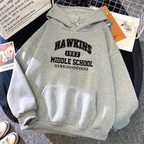 Hawkins Hoody Vyrams Moterims Madingas Paltai Berniukų Hoody Vaikams Hip Hop Hoody Vyrams Moterims Sportiniai Drabužiai Studentas Sportinis Kostiumas Vyriški Drabužiai Ruduo S