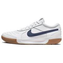 NikeCourt Zoom Lite 3 Balti Vidurnakčio Mėlyni Guminis Padukas Vyriški Sportbačiai Guminis-Šviesiai Rudas DV3258-102 49.5