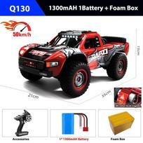 Nauja 1:14 70KM/H 4WD Rc automobilio visureigio transporto priemonės kaskadininkų automobilis su LED priekiniais žibintais, nuotolinio valdymo pulteliu, greitaeigiu „Drift Monster Truck“ vaikiška žaislo dovana raudona