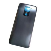 Galinis dangtelis Xiaomi Redmi Note 9 Baterijos dangtelio korpusas Galinės durelės Atsarginės dalys su šoniniais mygtukais juoda