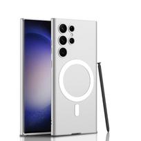 Itin plonas magnetinis dėklas Samsung Galaxy S23 Ultra Plus 5G dėklas su rašikliu, kameros apsauga, smūgiams atsparus telefono dėklas, Coque Funda For Samsung S23