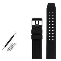 Guminis laikrodžio dirželis 22mm 23mm laikrodžio apyrankė vandeniui atspari sportinė skirta luminox laikrodžių apyrankėms silikagelio apyrankė vyrams dirželis juodas madingas 22mm