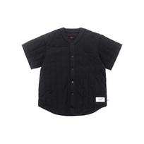 Jordan Flight Heritage Solid Color Loose Single-Breasted Short Sleeve Baseball Jacket Men Tops Black FN4602-045 XXL