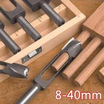 8 mm–40 mm naujas medienos apdirbimo grąžtas, kūginis, prigludęs kištukas, greitaeigis plieninis apvalus pjoviklis Apvalios medienos sriegimo galvutės rinkinys 8mm
