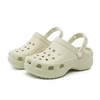 Moteriški platforminiai Crocs batai madingi nauji vasariniai lauko įsispiriami sandalai 35 white