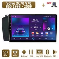 Android Carplay Automobilinis Radijas Volvo XC70 V70 S60 1998 - 2009 Multimedijos Grotuvas Pagrindinis Blokas Stereo GPS Navigacija BT WIFI 4+64GB 1+16GB