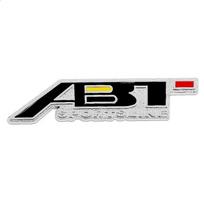 3D Metalo ABT Automobilio Priekinės Grotelės Galinės Bagažinės Sparno Emblema Ženklelis Lipdukai Decals Q3 Q5 Q7 A3 A4 A5 A6 B6 B8 C6 C5 Golfui Priedai Badge Sticker juoda