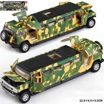 1/32 Lydinio Hummer H2 Prailgintas Limuzinas Metalinis Diecast Automobilio Modelis Garsas ir Šviesa Atitraukiamas Vaikų Žaislinis Transportas Dovanai
