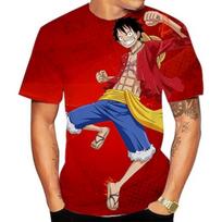 Vienos dalies beždžionė D. Luffy Marškinėliai Anime Animacinis Filmas Anime 3D 3D Harajuku Grafinis Porai Vyriški Moteriški Suaugusiems Atgal į Mokyklą 3D Spausdinimas L