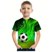 Vaikų marškinėliai Futbolas 3D spausdinimo marškinėliai Berniukams Atsitiktiniai marškinėliai trumpomis rankovėmis Gatvės futbolo viršūnės Mergaitėms Berniukams Sportiniai marškinėliai Chico Marškinėliai 100