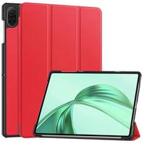 Išmanus dėklas HUAWEI Honor Pad X8 dėklui 10,1 colio X8a 11 colių trijų dalių atlenkiamas stovas planšetės viršelis HONOR Pad X8 pro 11,5 colio Honor Pad X8 10.1in raudona