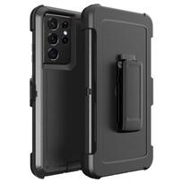 Hibridinis sunkiųjų šarvų dėklas, skirtas Samsung A55 35 25 A15 A54 A34 A24 A14 A52 A72 S24 Ultra S22 S23 S21 Fe diržo segtuko laikiklis Otter dėklo dėžutės stovo dangtelis For Samsung S22