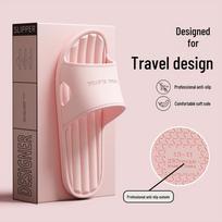 „Nešiojamos neslystančios kelioninės šlepetės vyrams ir moterims – idealiai tinka viešbučiams, verslo kelionėms, maudynėms ir maudynėms“ 40-41 (suitable for size 39-40) rožinė