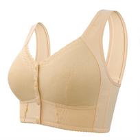 Priekyje uždaroma liemenėlė Sexy Bras Top Moteriški Patogūs Didelio dydžio apatiniai Besiūliai Be vielos bralette 36-58 42C balta