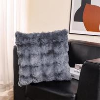 Skandinaviško stiliaus imituoto triušio pliušinė pagalvė - Sofa, Balkonas, Svetainės pagalvėlės užvalkalas 45*45cm double-sided rabbit fur pillowcase