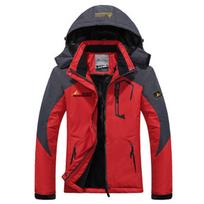 Winter Parka Vyriški Windbreak Plus Stori Šilti Vėjo nepraleidžiantys kailiniai Vyriški kariškiai su gobtuvu anorako striukės Vyriškos žieminės striukės L raudona