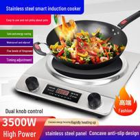 Įgaubta 5000W didelės galios indukcinė viryklė: Komercinis Stir-Fry, Nerūdijančio plieno, Daugiafunkcinis Elektrinis Keraminis Viryklė Order 1000+ units