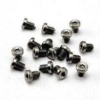 5PCS Titanium Alloy M2.5 T6 Torx Screw Half Round Head M2.5 Thread Screws for Fold Knife Handle Spindle DIY Make Repair Accessories Size 6