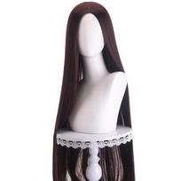 100cm Ilgas Tiesus Cosplay Perukas Su Centrine Sklaida Centrinis Skilimas Blondinė Rožinė Raudona Violetinė Karščiui Atsparus Sintetinių Plaukų Perukas One Size