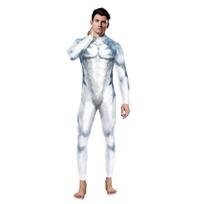 Helovino Pūkuotas Cosplay Kostiumas Haskio Šuo Vyriškas Cosplay Gyvūnas Vilko Raštas Augintinio Bodis Kombinezonas su Uodega M