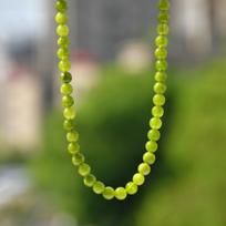Natūralaus akmens peridoto 6mm 8mm 10mm apvalūs karoliukai vėrinys bohemiškas moteriškas mados gaivus vasaros atostogų rankų darbo cirkonis