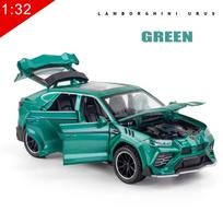 Nauja 1:32 Lamborghini URUS sportinio automobilio modelis, simuliacinis, lieto metalo lydinio, su garsu, šviesa, atitraukiamas, kolekcinis, žaislas vaikams, dovanos žalia