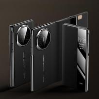 Huawei MateXT Išskirtinis Meistro Telefono Dėklas, Trigubas Prabangus Viskas įskaičiuota Verslo Smūgiams Atsparus Vyriškas Karvės Odos Dėklas Huawei Mate XT