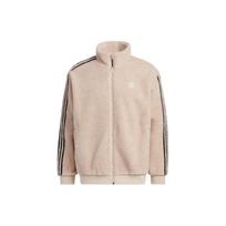 Adidas Neo Dryžuotas Sportinis Vilnos Striukė Unisex Viršutinis Drabužis Pilkas Rudesnis HY2684 L