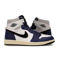 Air Jordan 1 Retro High OG Rare Air - Tamsiai Karališkos Mėlynos Vyriški Sportbačiai Balti Juodi Neutraliai Pilki DZ5485-100 44.5