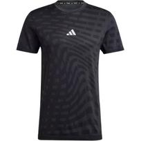 Adidas Gym+ Training Besiūliai, drėgmę sugeriantys, marginti, apvalia iškirpte, trumpomis rankovėmis vyriški marškinėliai Juodi Pilki IM7485 L black