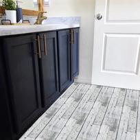 Amerikietiškas medžio rašto grindų lipdukas Sutirštintas matinis PVC grindų lipdukas Namų renovacijos lipdukas Sienų lipdukas Lipnus 15 * 90Cm single piece (roll)