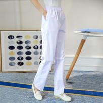 Gydytojo klinikos baltas chalatas - Unisex ilgomis rankovėmis slaugytojos ir laboratorinis uniforminis drabužis rudeniui/žiemai. White Nurse Pants Thin m spalva