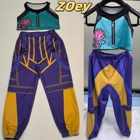 KPOP Demonų medžiotojai Mira Rumi Zoey Cosplay kostiumas Helovinas sceninis 3D spausdintas raštas vaidmenų žaidimo drabužiai 110cm